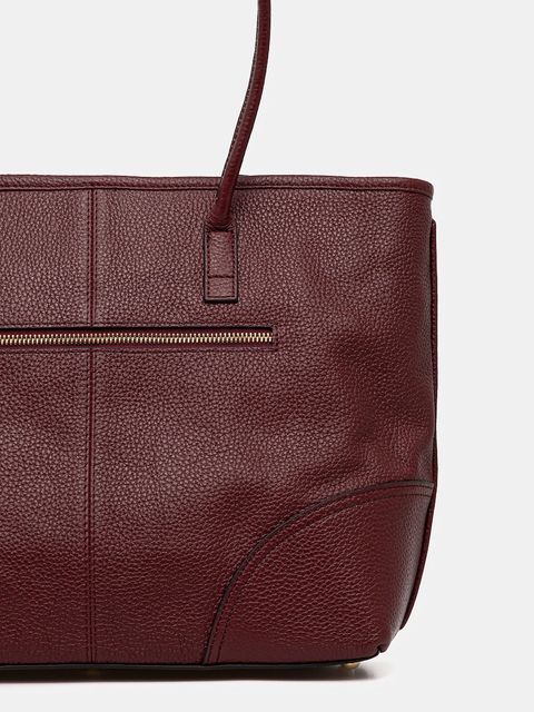 Geox torebka skórzana MIEREILLE kolor bordowy D56ZPA 00046 - zdjęcie produktu nr 2