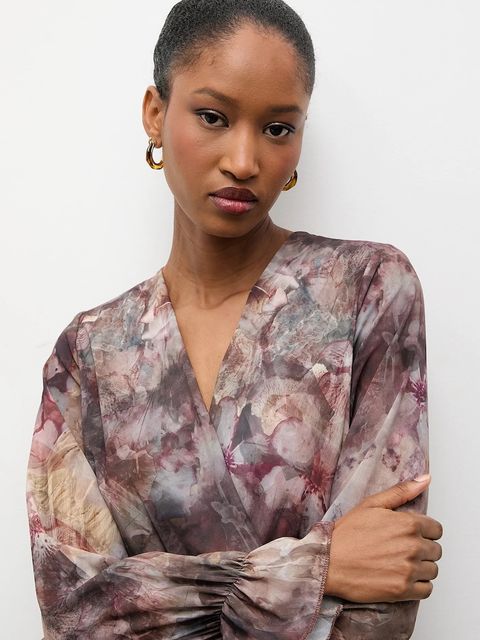 Answear.LAB sukienka kolor szary maxi rozkloszowana