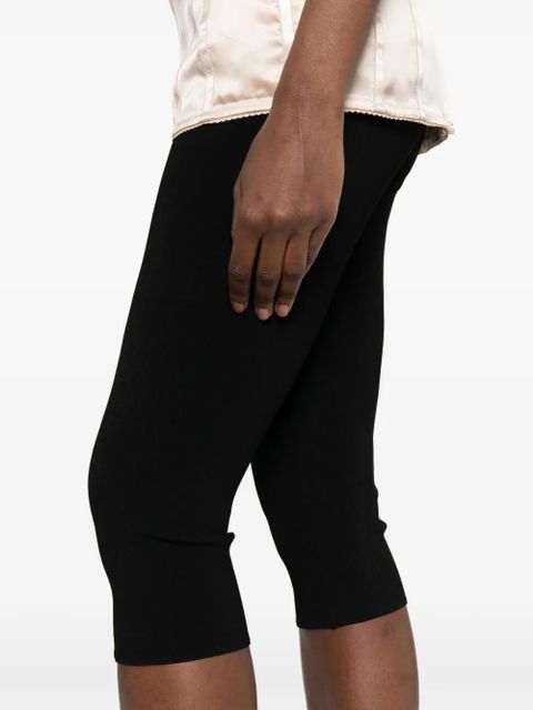 Magda Butrym ribbed capri-length trousers - Black