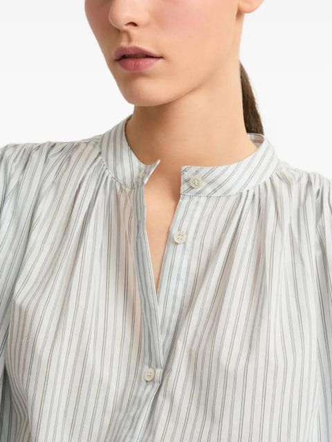 Yves Salomon striped shirt - White
