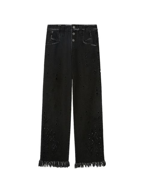 ISABEL MARANT Amia cut-out jeans - Black - zdjęcie produktu nr 1