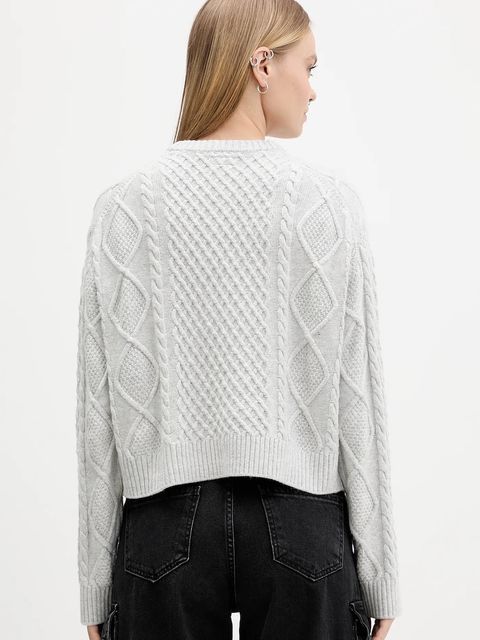 Guess Jeans sweter z dodatkiem wełny damski kolor szary lekki W5BR09 Z0561 - zdjęcie produktu nr 2