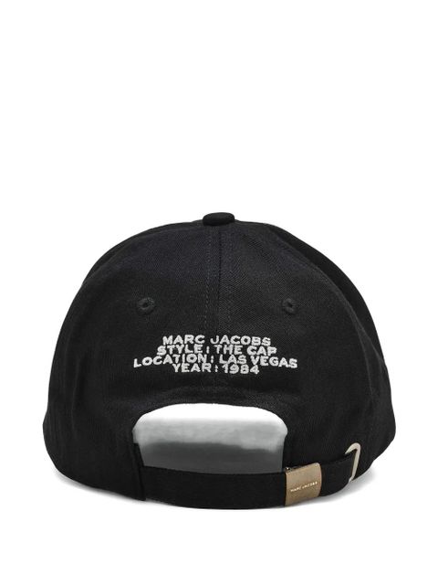 Marc Jacobs The City embroidered baseball cap - Black - zdjęcie produktu nr 2