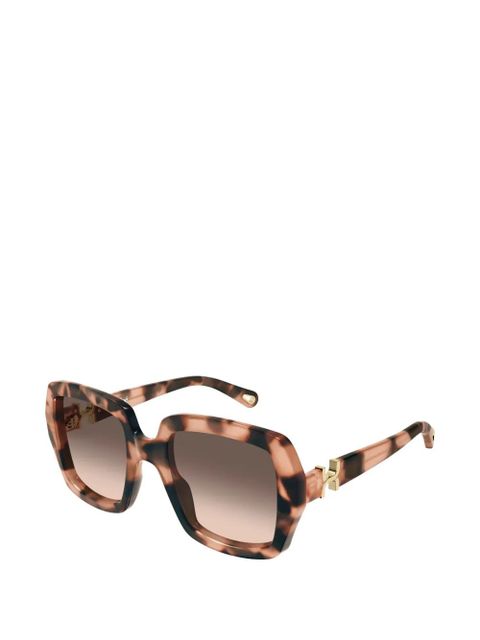 Chloé Eyewear oversized square-frame sunglasses - Brown - zdjęcie produktu nr 2