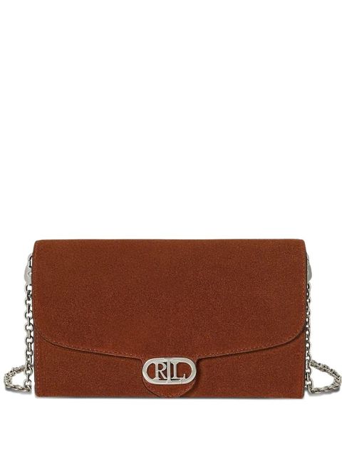 Lauren Ralph Lauren medium Adair logo chain crossbody bag - Brown