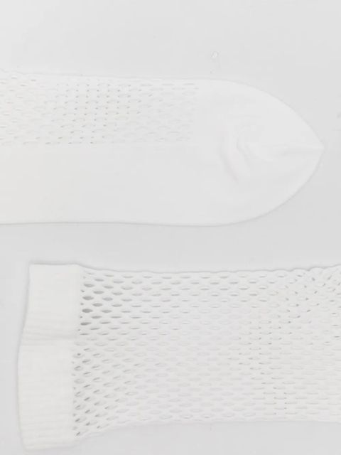 Comme Des Garçons fishnet socks - White