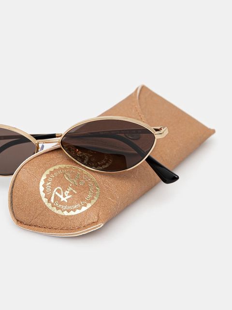 Ray-Ban okulary przeciwsłoneczne kolor złoty 0RB3757 - zdjęcie produktu nr 2
