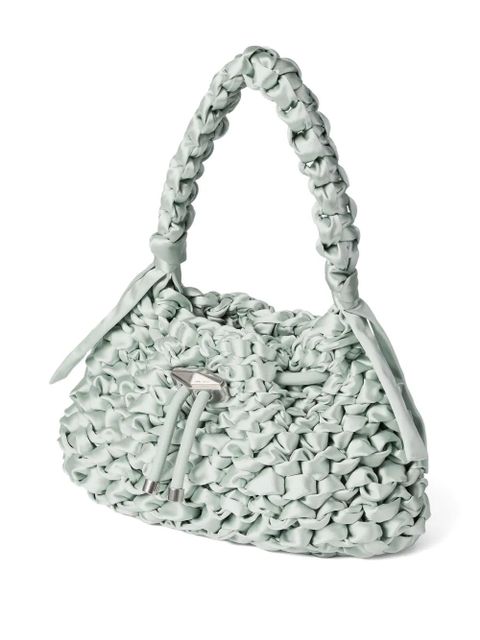 Jimmy Choo small Cinch leather shoulder bag - Green