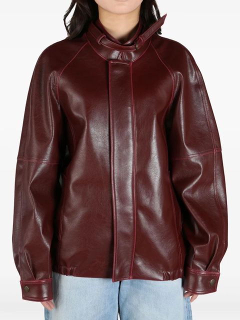 MM6 Maison Margiela raglan-sleeves jacket - Red - zdjęcie produktu nr 2