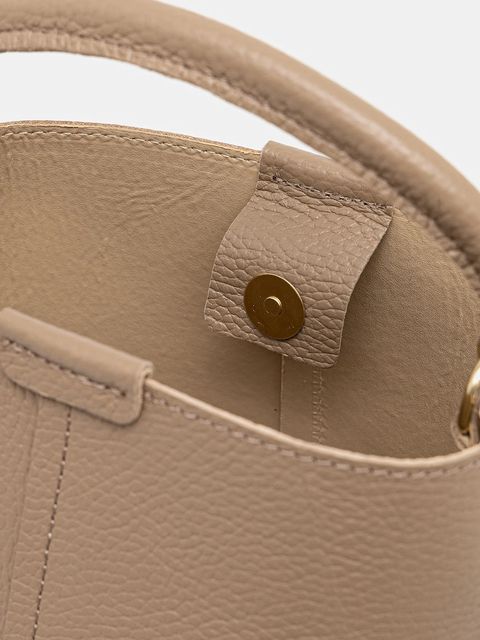 Answear.LAB torebka skórzana kolor brązowy