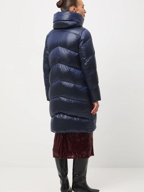 Medicine płaszcz puchowy kolor turkusowy