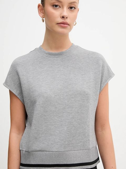 United Colors of Benetton t-shirt damski kolor szary 3QAFD10AX