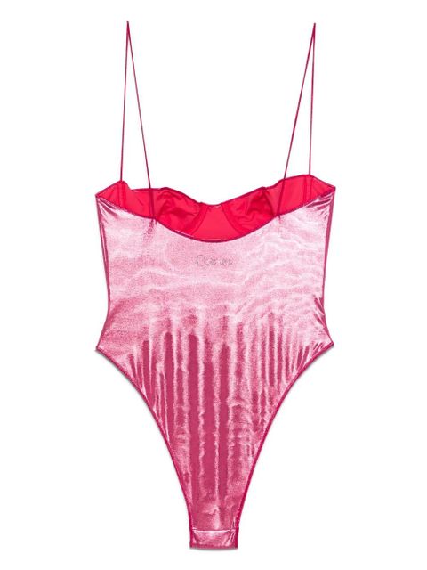 Oséree metallic-finish swimsuit - Pink - zdjęcie produktu nr 2