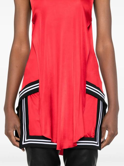 Off-White satin mini dress - Red
