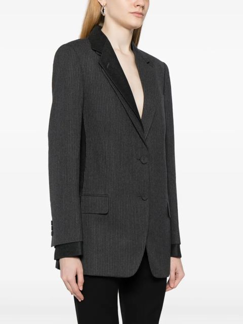 FENDI pinstripe wool blazer - Grey