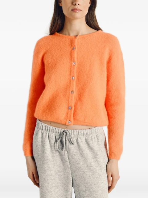 American Vintage buttoned ribbed cardigan - Orange