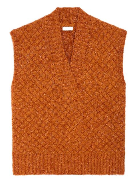 DRIES VAN NOTEN V-neck vest - Orange - zdjęcie produktu nr 1