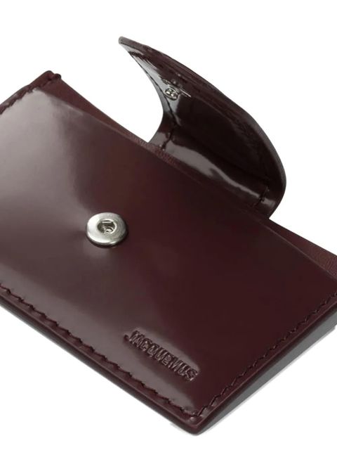 Jacquemus The Bambino stitched tab wallet - Brown