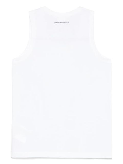 Comme Des Garçons cotton tank top - White - zdjęcie produktu nr 2