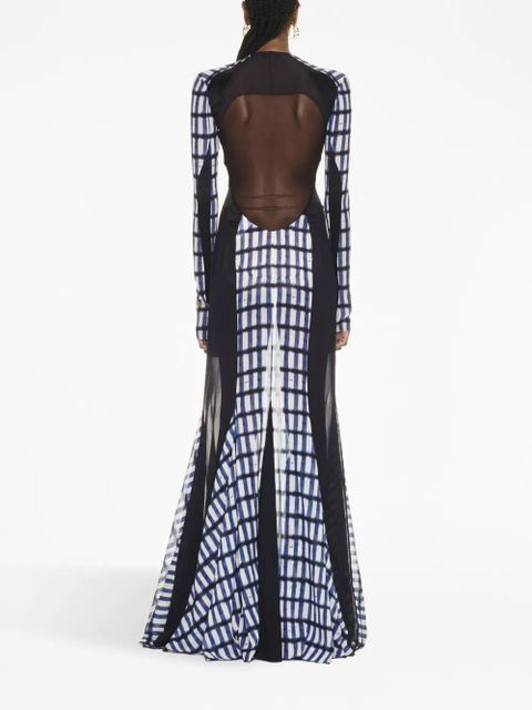 Off-White geometric-print maxi dress - Blue - zdjęcie produktu nr 2