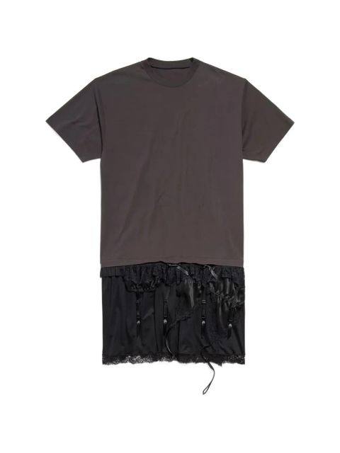 Balenciaga Lingerie cotton mini T-shirt dress - Grey - zdjęcie produktu nr 1