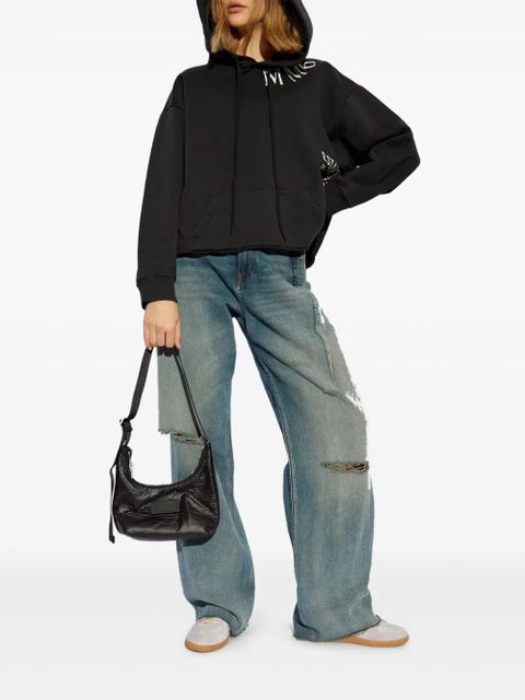 MM6 Maison Margiela logo-print hoodie - Black - zdjęcie produktu nr 2