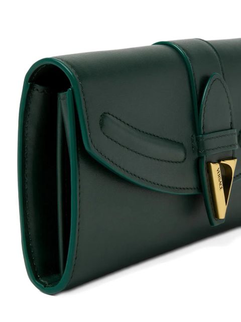 Versace V-logo leather wallet - Green