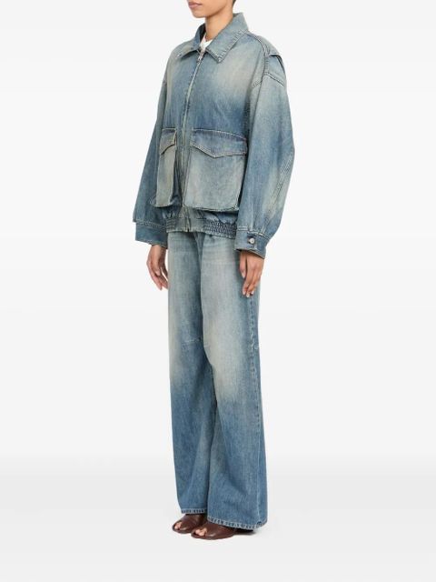 MM6 Maison Margiela pocket zip denim jacket - Blue