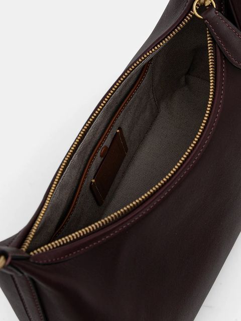 Coach torebka skórzana Juliet kolor fioletowy CR981