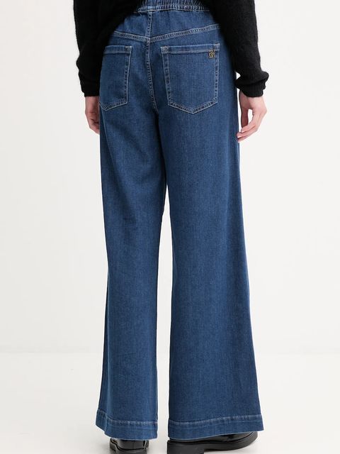 Mos Mosh jeansy VASCO damskie kolor granatowy 172550