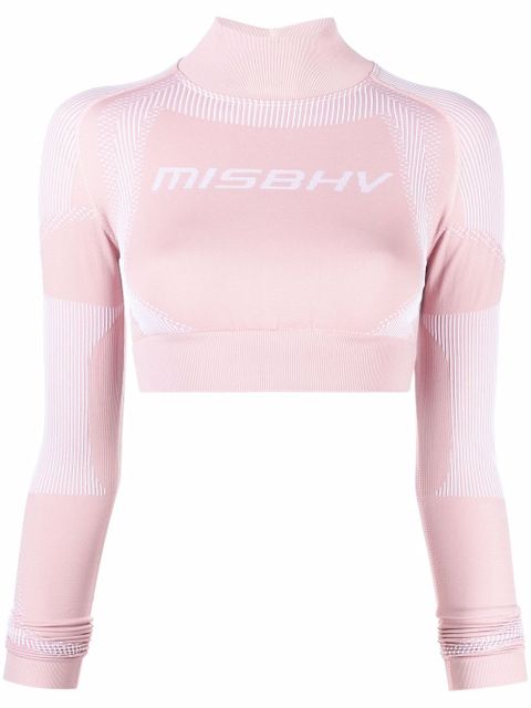 MISBHV logo-print compression top - Pink - zdjęcie produktu nr 1