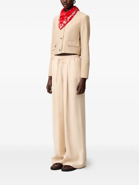Claudie Pierlot drawstring-fastening tailored trousers - Neutrals