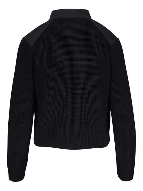 Moncler padded wool-blend puffer jacket - Black