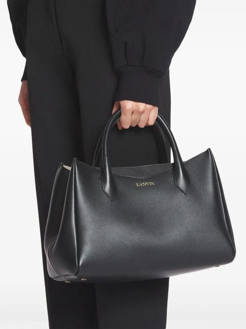 Lanvin logo-stamp tote bag - Black - zdjęcie produktu nr 2