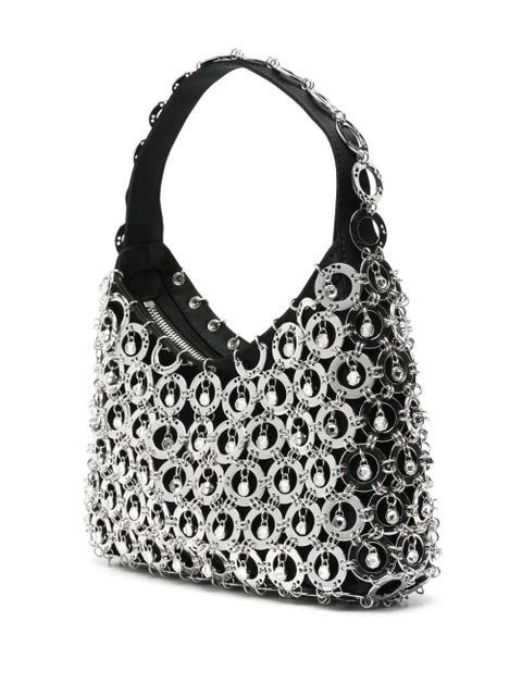 Rabanne Sphere chainmail-embellished shoulder bag - Black
