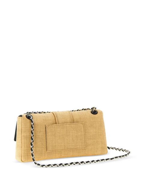 Jacquemus Le Bambino Chaîne raffia-effect shoulder bag - Neutrals