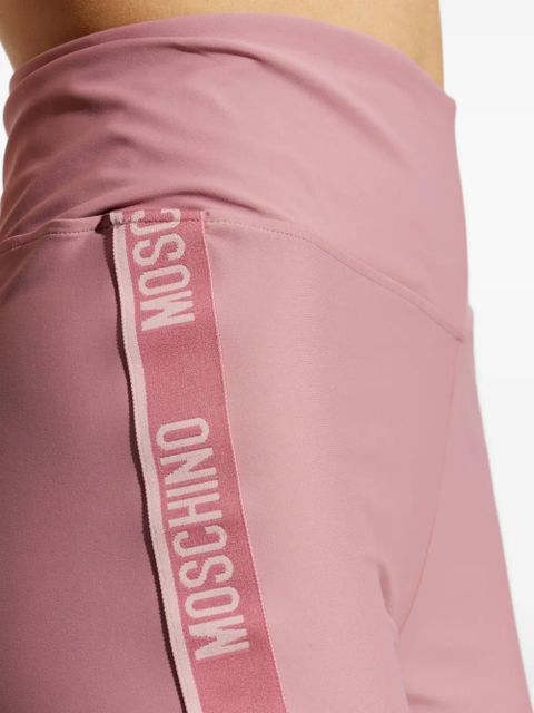Moschino logo-tape cycling shorts - Pink