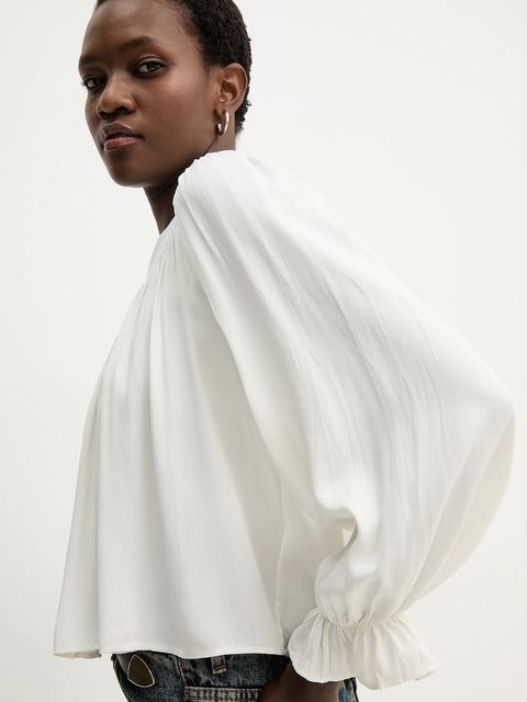 Answear.LAB bluzka damska kolor biały gładka