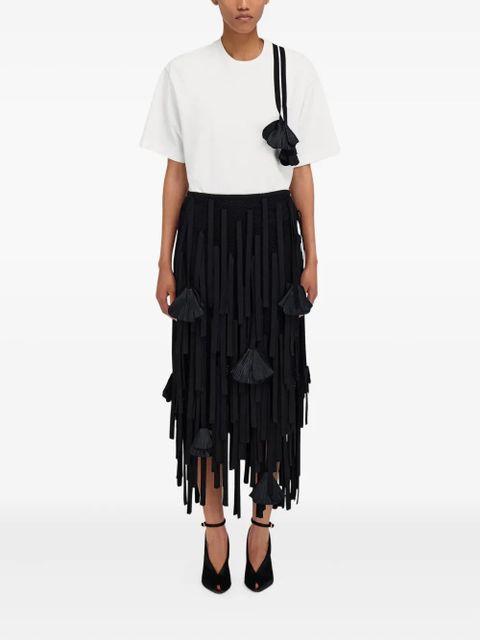 Ferragamo tassel-embellished mesh skirt - Black - zdjęcie produktu nr 2