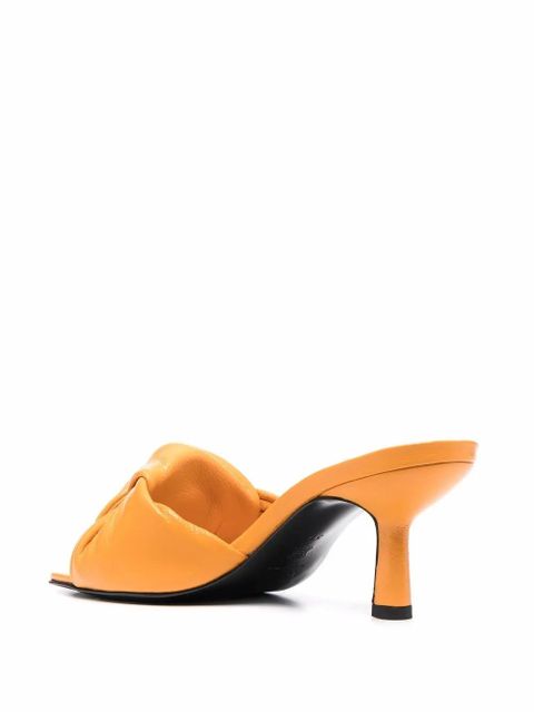 BY FAR knot detail sandals - Orange