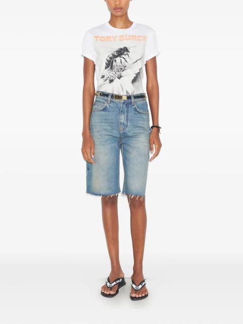 Tory Burch bee-graphic T-shirt - White - zdjęcie produktu nr 2