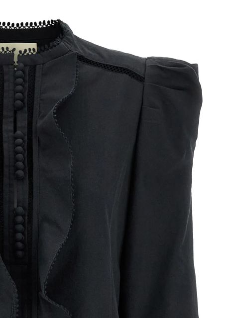 ISABEL MARANT Chantal ruffled mini dress - Black