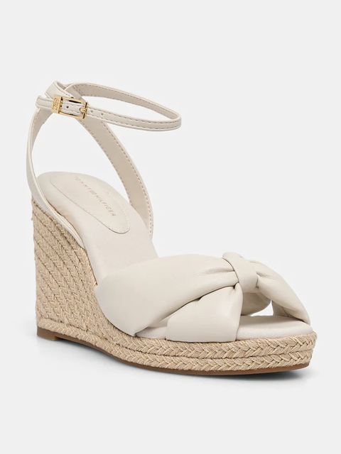 Tommy Hilfiger sandały TH BOW HIGH CORK WEDG - zdjęcie produktu nr 1