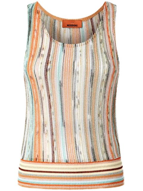 Missoni striped tank top - Neutrals - zdjęcie produktu nr 1