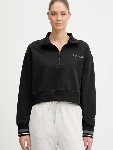 Calvin Klein Performance bluza damska kolor czarny gładka LVGWF5W310 - zdjęcie produktu nr 1