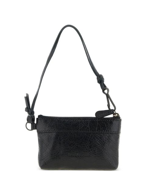 Balenciaga Le City studded leather clutch - Black