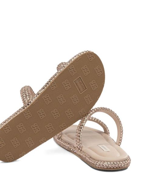 Casadei bead-embellished sandals - Neutrals