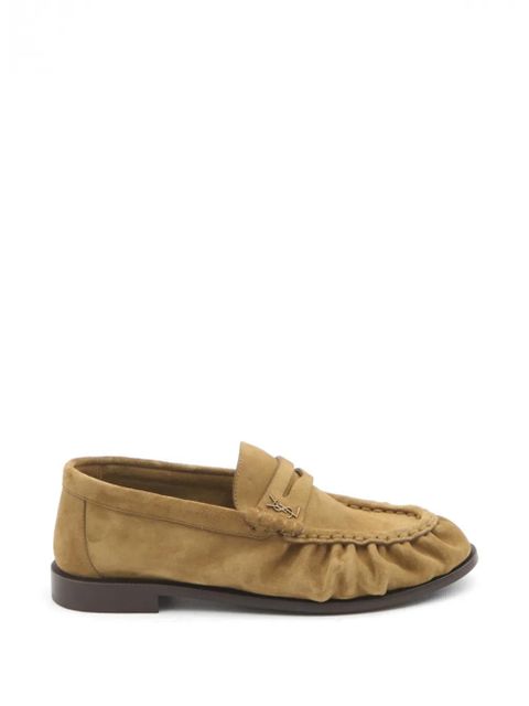 Saint Laurent gathered cassandre loafers - Neutrals - zdjęcie produktu nr 1