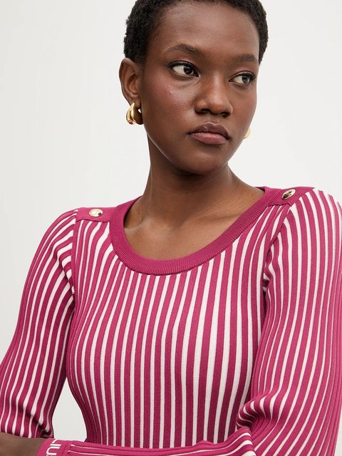 Liu Jo sweter damski kolor różowy lekki TA6305 MS55N