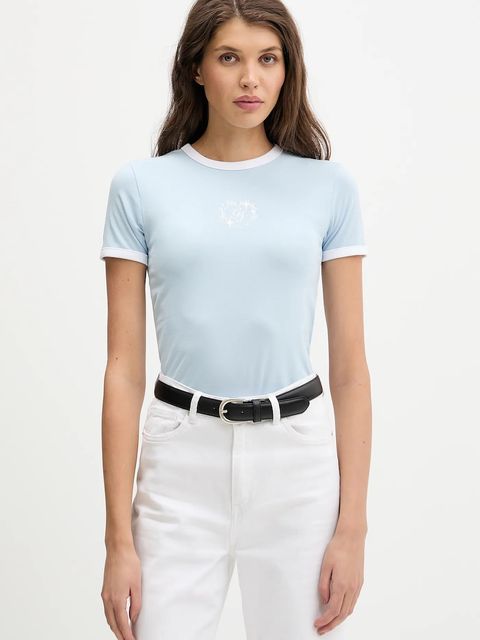 Guess Jeans t-shirt damski kolor niebieski W6RI16 J1314 - zdjęcie produktu nr 1